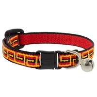 Lupine 1/2" Greek Key Cat Safety Collar with Bell