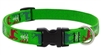 Lupine 3/4" Happy Holidays Green 9-14" Adjustable Collar