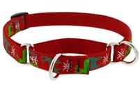 Retired Lupine 3/4" Happy Holidays Red 10-14" Martingale Training Collar
