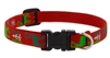 Lupine 1/2" Happy Holidays Red 10-16" Adjustable Collar