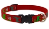 Retired Lupine 3/4" Happy Holidays Red 13-22" Adjustable Collar