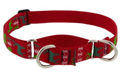 Retired Lupine 1" Happy Holidays Red 15-22" Martingale Training Collar