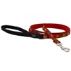 Lupine 1/2" Happy Holidays Red 4' Padded Handle Leash