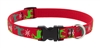 Retired Lupine 3/4" Happy Holidays Red 9-14" Adjustable Collar