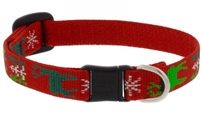 Lupine 1/2" Happy Holidays Red Cat Safety Collar