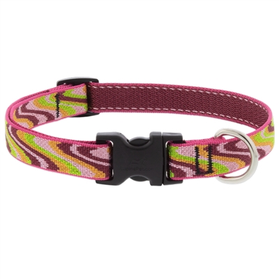 Lupine 3/4" Pink Wave 13-22" Adjustable Collar