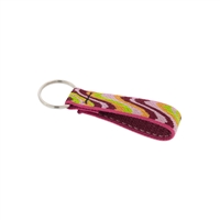 Lupine 3/4" Pink Wave Keychain