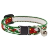 Lupine 1/2" Poinsettias Cat Safety Collar with Bell