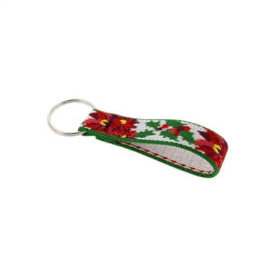 Lupine 3/4" Poinsettias Keychain