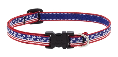 Lupine 1/2" Stars N Stripes 10-16" Adjustable Collar