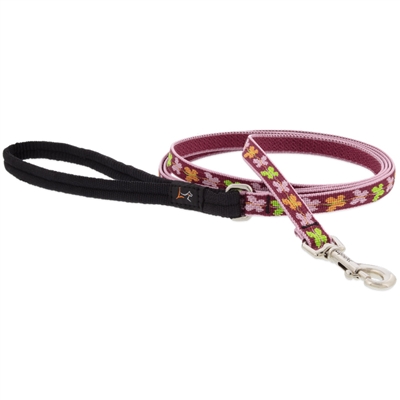 Lupine 1/2" Spring Blush 4' Padded Handle Leash