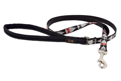 Retired Lupine 1/2" Tuxedo 4' Padded Handle Leash