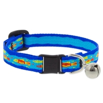 Lupine 1/2" Wee Fishies Cat Safety Collar with Bell