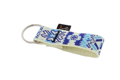 Retired Lupine 1" Fair Isle Keychain