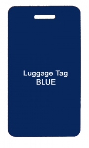 Luggage Tag Engraved 2" x 4" - Comes with Leather Buckle Strap