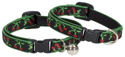 Retired Lupine 1/2" Black Cherry Cat Safety Collar with Bell