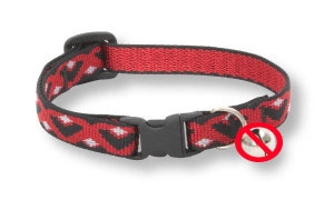 Retired Lupine 1/2" Retro Red Cat Safety Collar