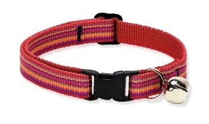 Retired Lupine 1/2" Sunset Stripe Cat Safety Collar with Bell