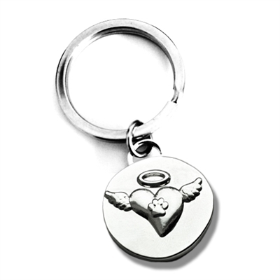 In Loving Memory of Pet Angel Wings Keychain