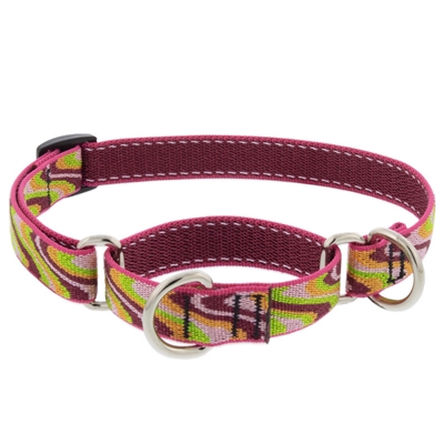 Lupine 3/4" Pink Wave Martingale Training Collar