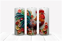 3D Rooster 20 OZ Double Walled Tumbler