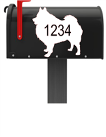 American Eskimo Vinyl Mailbox Decals Qty. (2) One for Each Side