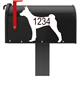 Basenji Vinyl Mailbox Decals Qty. (2) One for Each Side