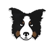 Black and Brown Dog Sticker