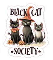 Black Cat Society Sticker