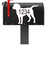 Beagle Vinyl Mailbox Decals Qty. (2) One for Each Side