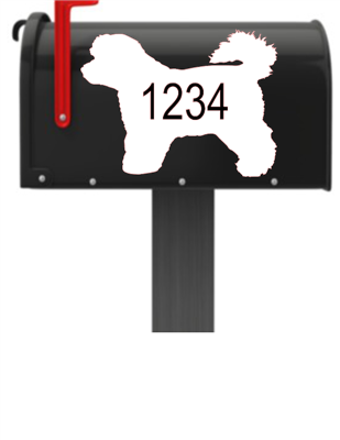 Bichon Frise Dog Vinyl Mailbox Decals Qty. (2) One for Each Side