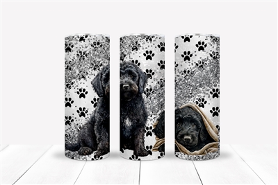 Black Goldendoodle 20 OZ Double Walled Tumbler