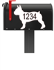 Boston Terrier Vinyl Mailbox Decals Qty. (2) One for Each Side