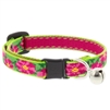 Lupine 1/2" Petunias Cat Safety Collar with Bell