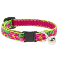 Lupine 1/2" Petunias Cat Safety Collar with Bell