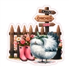 Crazy Chicken Lady Silkie Sticker