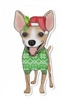 Chihuahua 2 Christmas Sticker