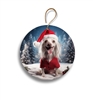 Chinese Crested in Snow 2.95" Holiday Ornament