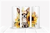 Chihuahua Floral 20 OZ Double Walled Tumbler