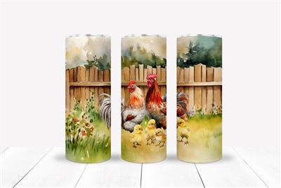 Chicken Family 20 OZ Double Walled Tumbler