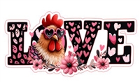 Chicken Love Sticker