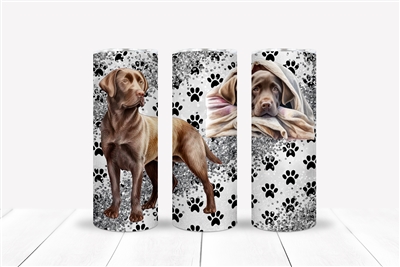 Chocolate Lab 20 OZ Double Walled Tumbler