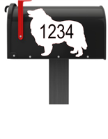 Collie Vinyl Mailbox Decals Qty. (2) One for Each Side