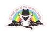 Cat Rainbow Bridge Sticker