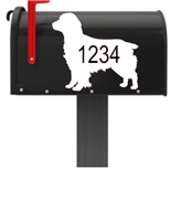 Cocker Spaniel Vinyl Mailbox Decals Qty. (2) One for Each Side