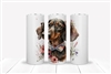 Dachshund with Glasses 20 OZ Double Walled Tumbler