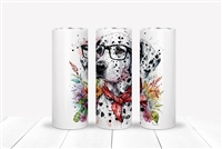 Dalmatian with Glasses 20 OZ Double Walled Tumbler