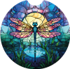 Dragonfly Car Coaster - 2.6"