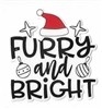 Furry and Bright Christmas Sticker