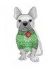 French Bulldog Christmas Sticker